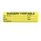 Nevs Information Labels - Surgery Portable 5/16" x 1-1/4" Flr Chart w/Black X-3829 - alternate 1